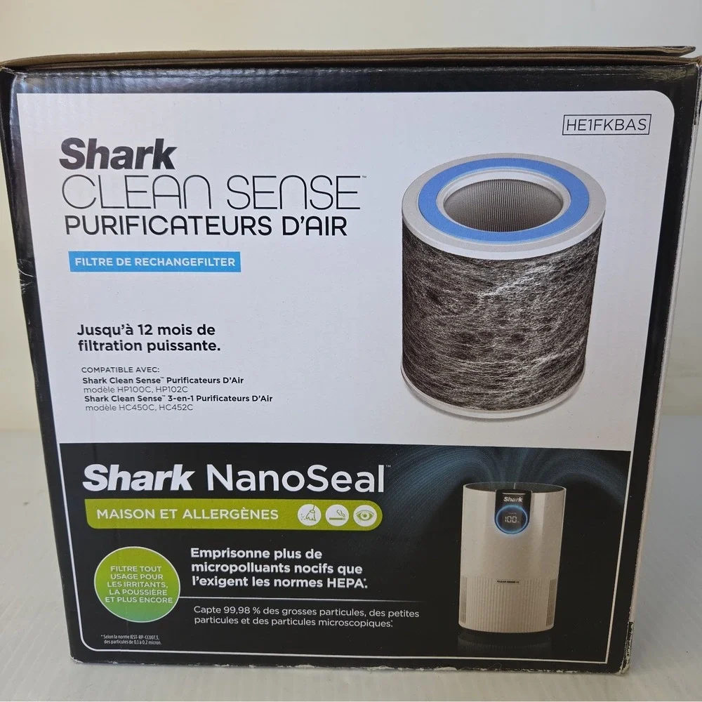 Genuine Shark Clean Sense Max Air Purifier Filter HE1FKBAS - NEW IN BOX
